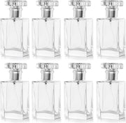 Spray per aftershave con olii essenziali - Flessi trasparenti quadrati - 30ml (8pz)
