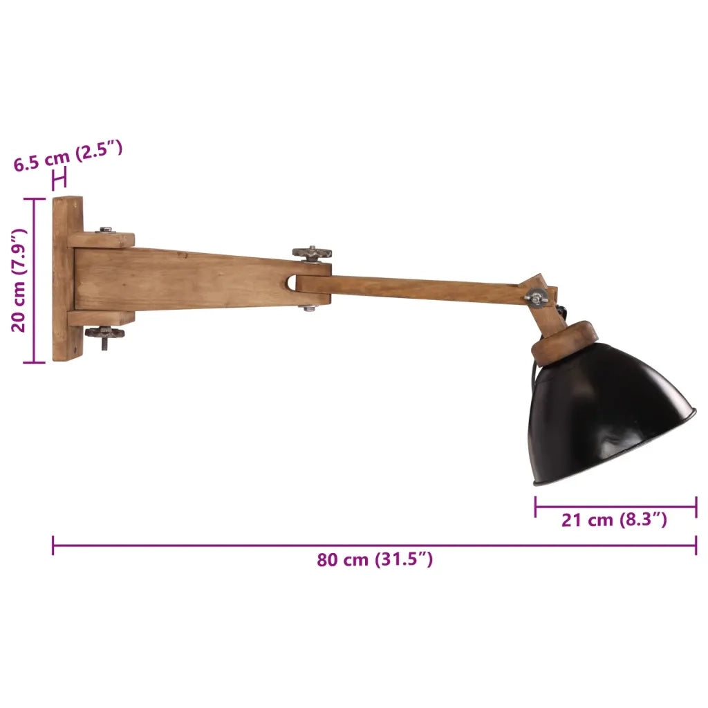 Lampada a Parete 25 W Nera E27 CFW8474433