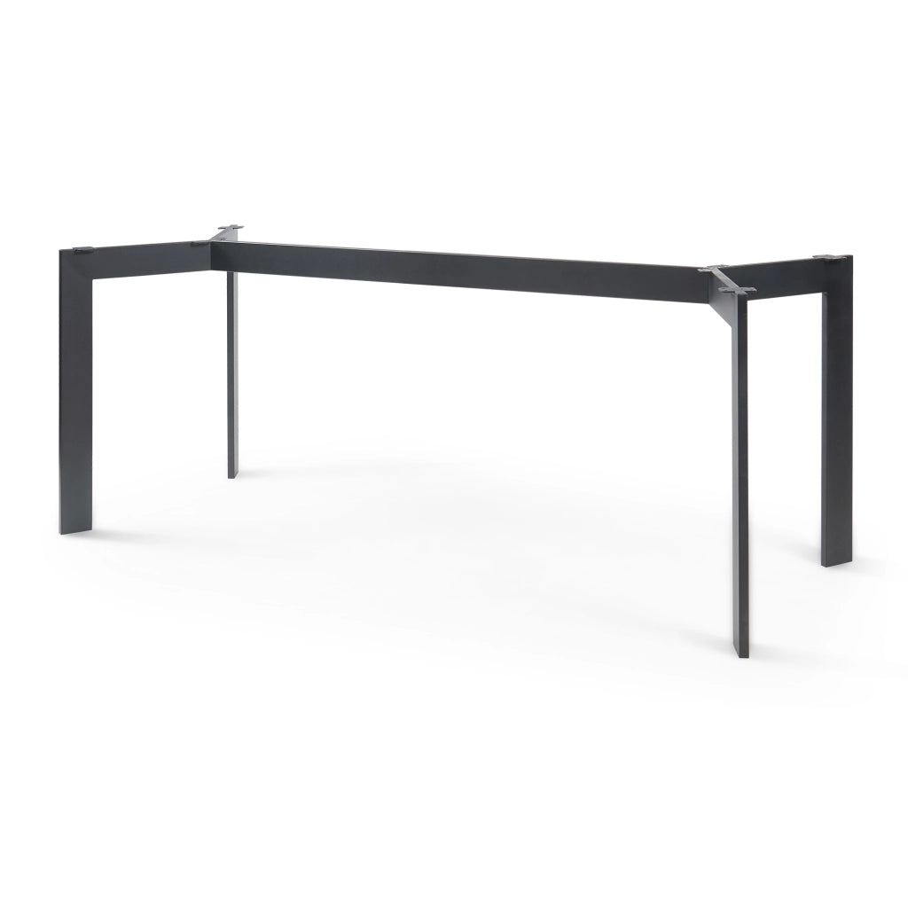 Telaio per Tavolo 'Fai da Te' Verg Struttura a 4 Gambe 140 x 70 x 72 cm - Nero [en.casa]