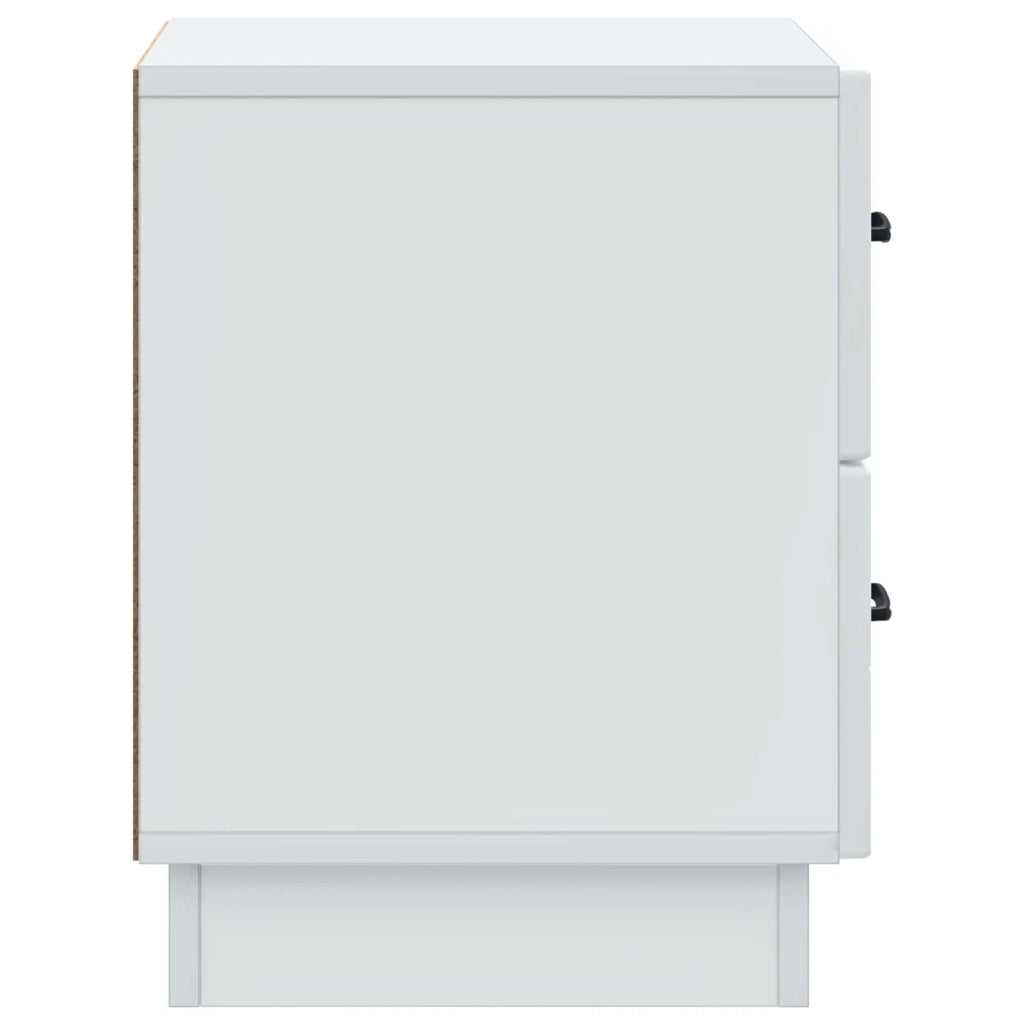 Armadio da Notte con cassetto 2 pcs Bianco 43 x 34,5 x 44,5 cm 895216