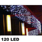 Trade Shop - Tenda Luminosa Di Natale Led Esterno Luci 120 Led 3 Mt X 0,75 Cm Bianco Freddo -