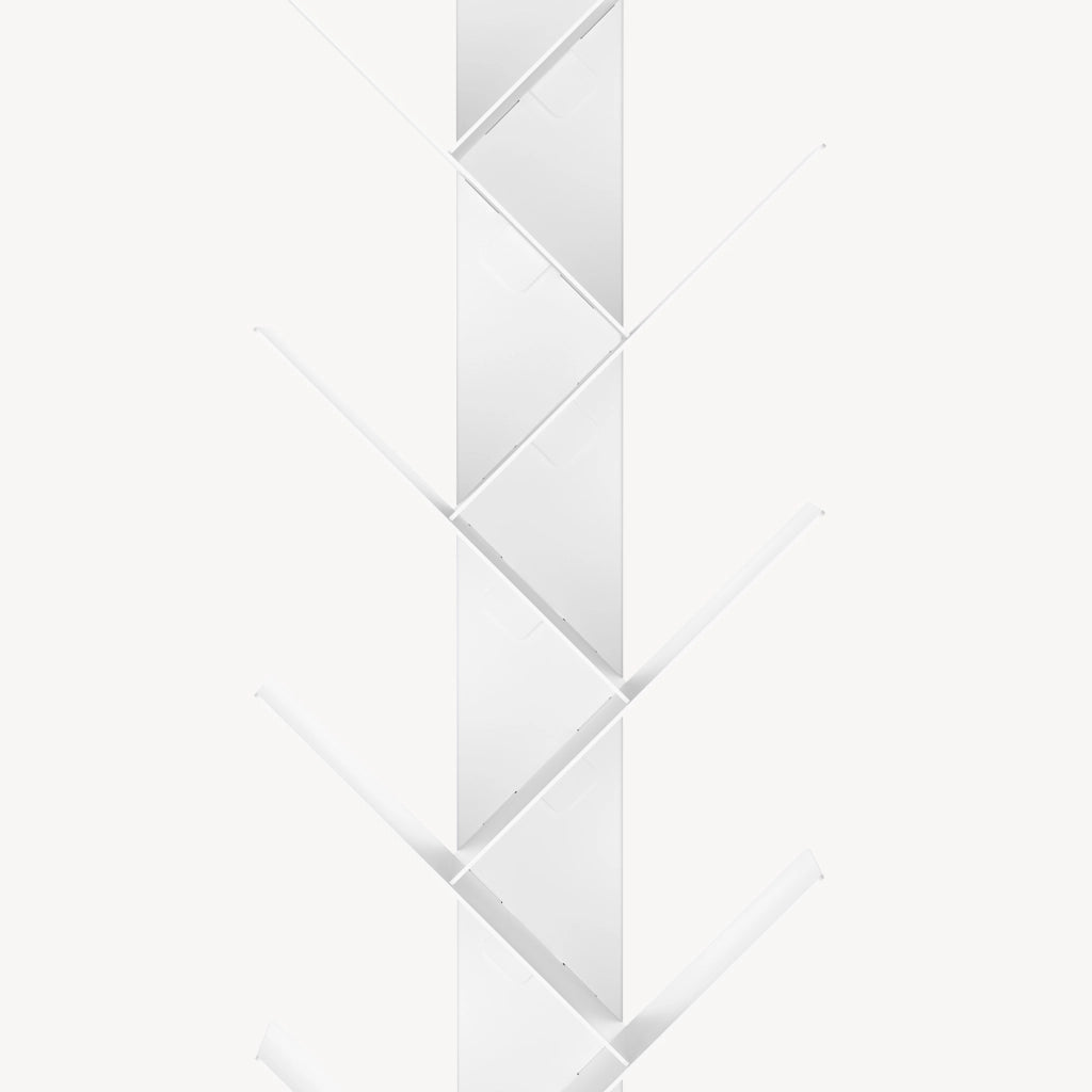 Libreria Eksjö a Forma di Albero Scaffale da Terra 150 x 39 x 39 cm - Bianco [en.casa]