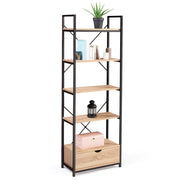 IDMarket - Scaffale a 5 livelli con cassetto DETROIT design industriale
