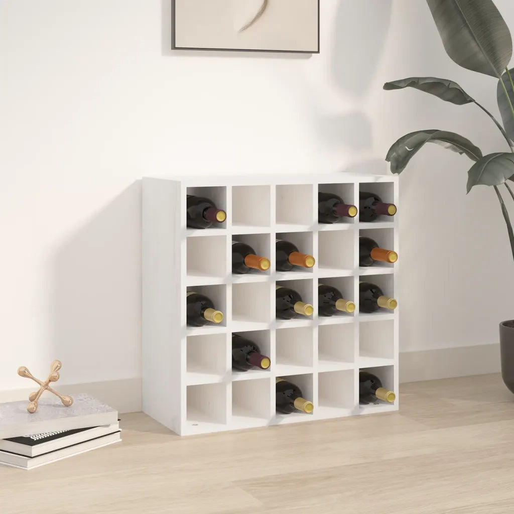 Mobiletto per vino bianco 56x25x56 cm in legno massello di pino