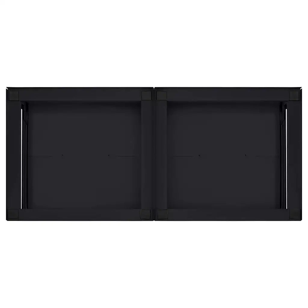 Pedestallo per Lavatrice 2 pcs Nero 120 x 56 x 52 cm Acciaio 42022038
