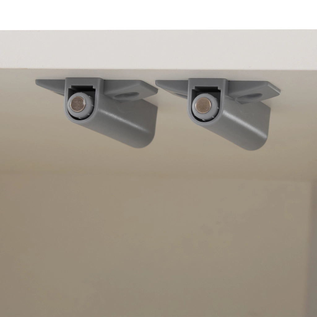 Scarpiera bianca 90x35x99 cm con ripiani regolabili