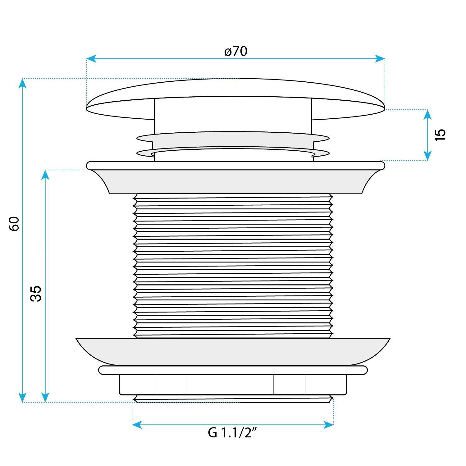 Tappo Vasca Rea Black