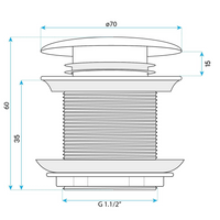 Tappo Vasca Rea Black