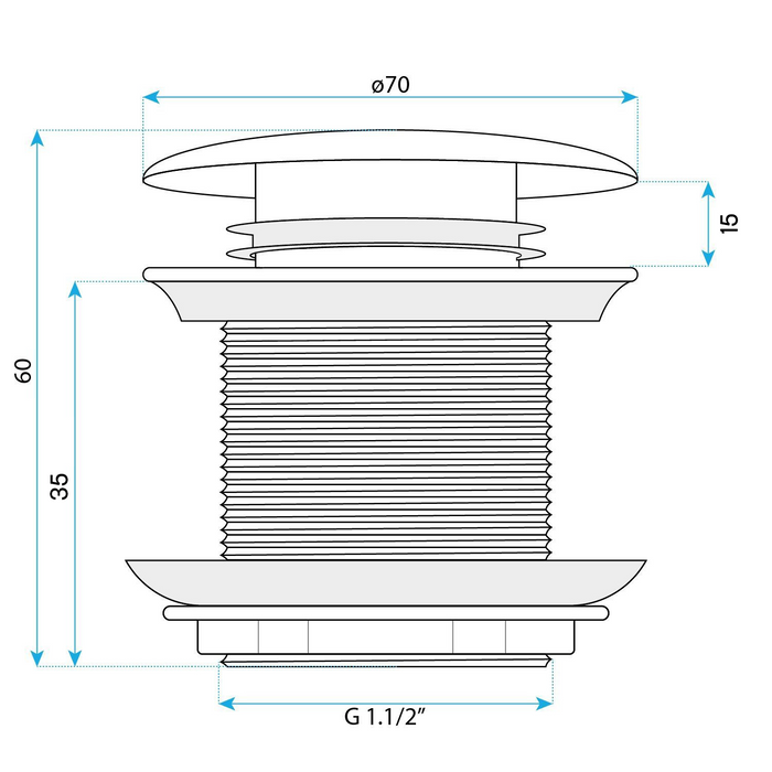 Tappo Vasca Rea Black