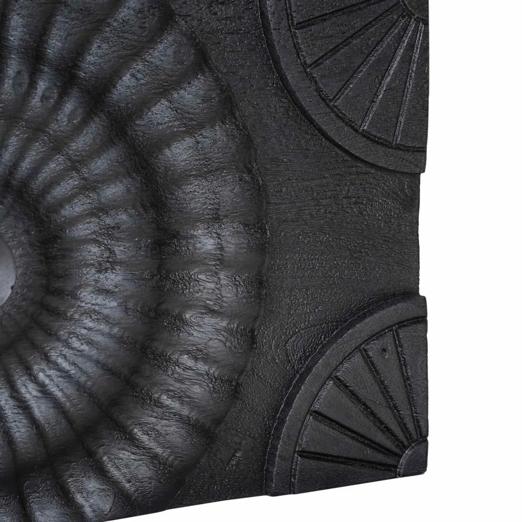 Comodino | Armadio da Notte | Mobiletto da notte a muro fatto a mano Nero 40 x 30 x 20 cm