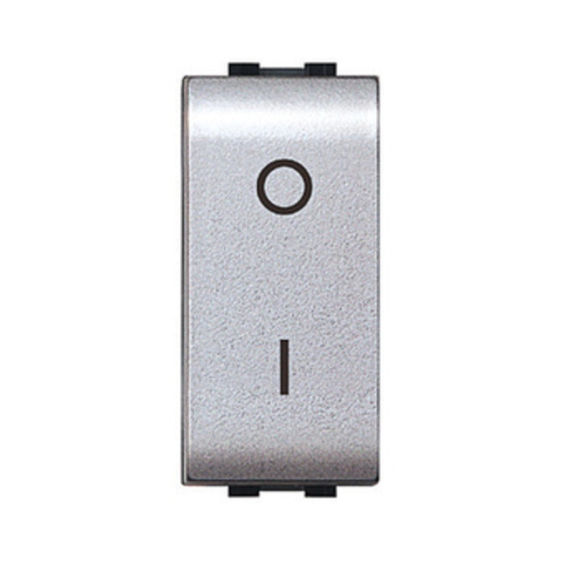 LIFE 4009 TEC INTERRUTTORE BIPOLARE ARGENTO SATIN- 12,0 pz