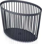 Mandifunzionale in acciaio inossidabile, 58 x 46 cm, tavolo supplementare in plastica universale, vassoio per fiori, tavolo salotto, cassettone, lavanderia, nero