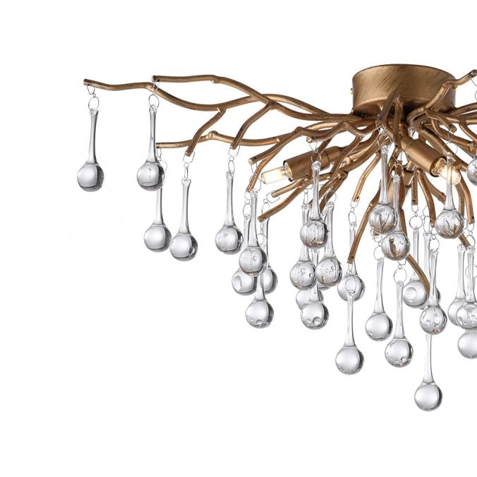 Plafoniera ICICLE ottone antico 4xG9 Paul Neuhaus 8090-11