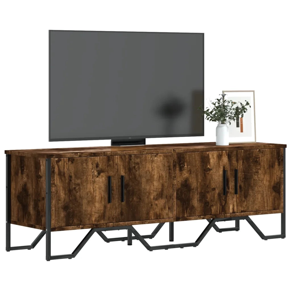 Mobile TV | Armadietto TV | Mobile Porta TV Rovere Fumo 122x34x41 cm in Legno Multistrato