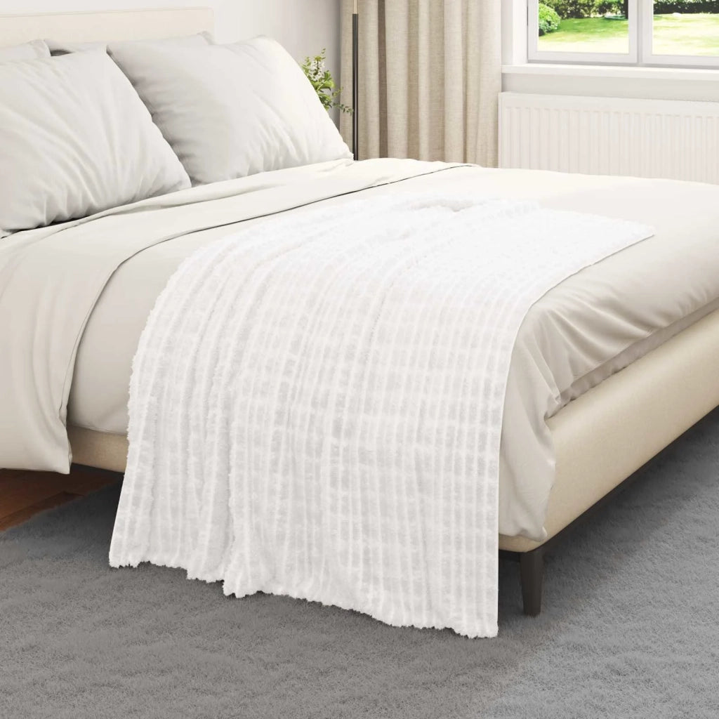 Coperta Bianco 150 x 130 cm Panno