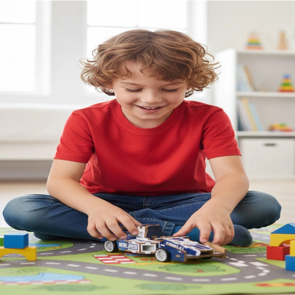 PUZZLE 3D FORMULA 1 AUTO CORSA LEGNO GIOCO COSTRUZIONI BAMBINI MODELLISMO 32383