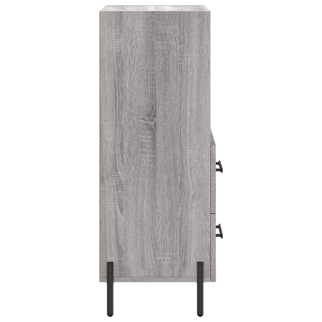 Credenza Grigio Sonoma 34,5x34x90 cm in Legno Multistrato 828682