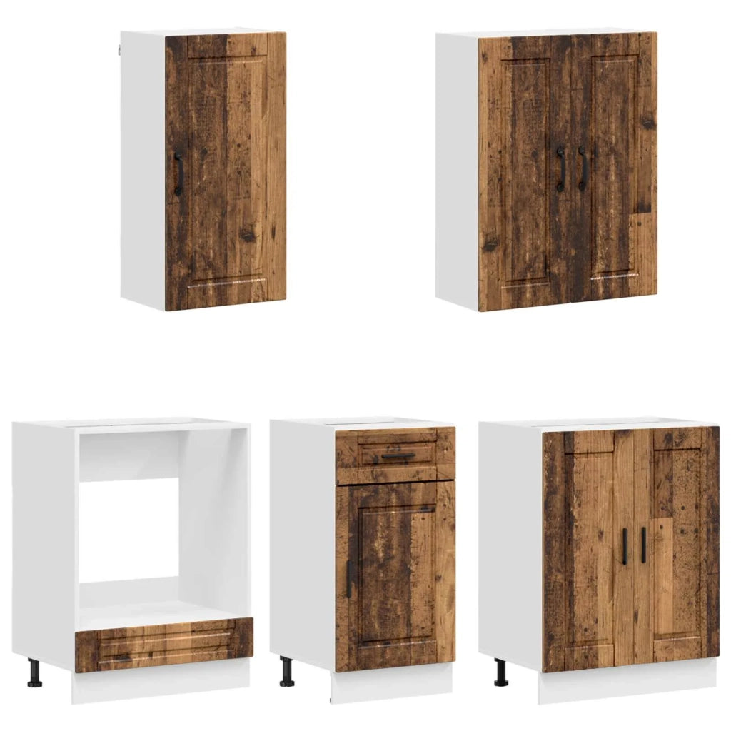 Unità Cucina PORTO 5 pcs Legno antico Legno ingegnerizzato 3438283