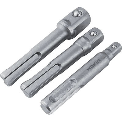 ADATTATORI PORTABUSSOLA SDS PLUS 222903 WOKIN - 1/4+3/8+1/2 CF=PZ 3- 4 confezioni
