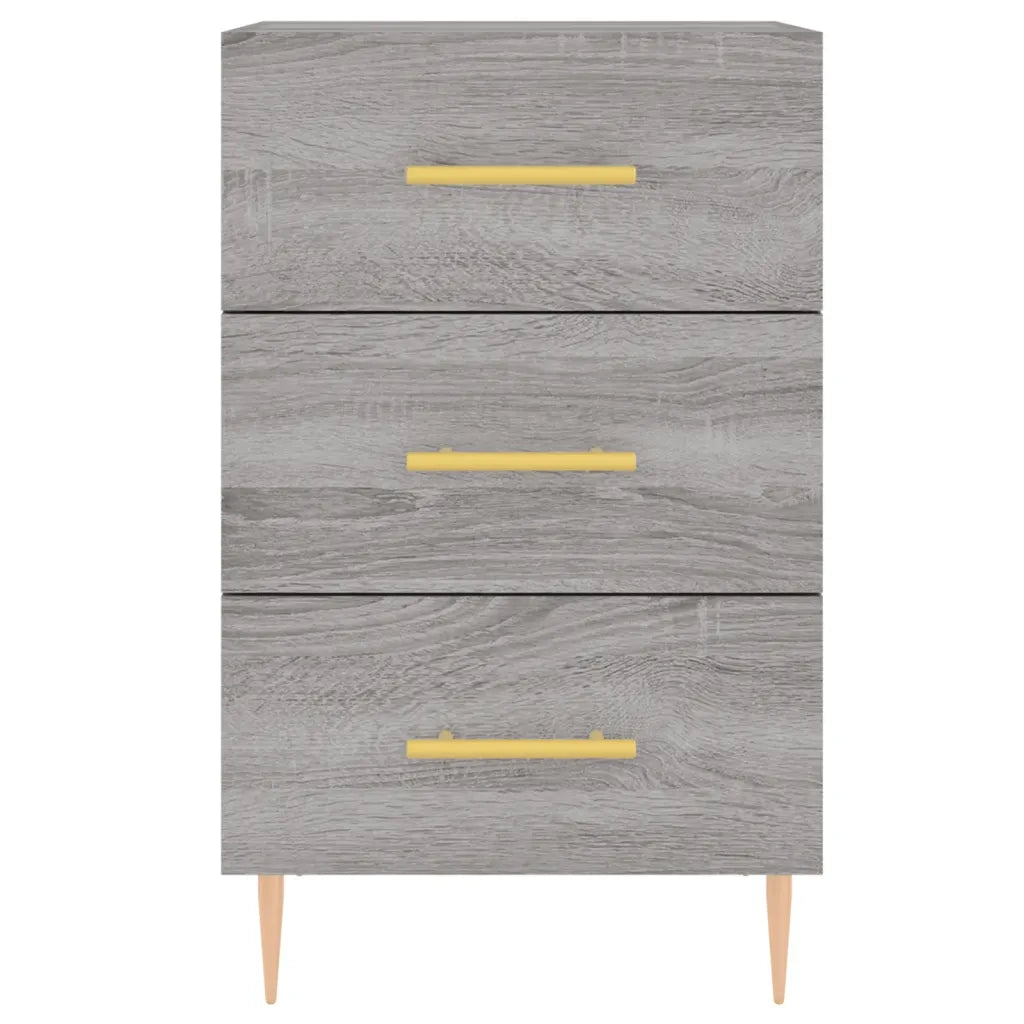 Comodino | Armadio da Notte | Mobiletto da notte Grigio Sonoma 40x40x66 cm in Legno Multistrato