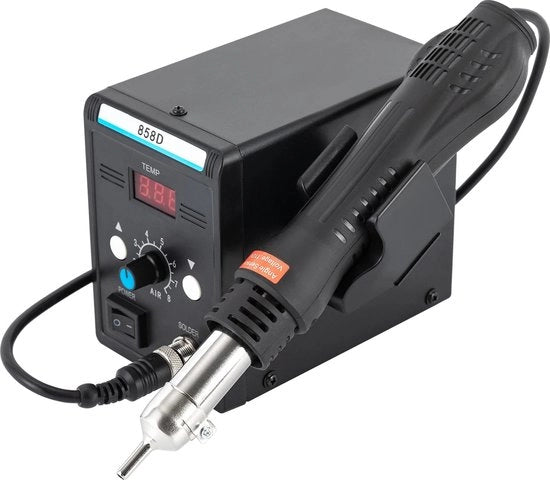 Stazione soldeo a aria calda multifunzione - 700W - Regolabile - Volume di aria - Solderatura SMD - Desolderatura - NUOVO - Adatto a diversi lavori di saldatura