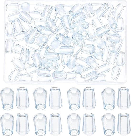 Sostituzione delle gambe in gomma del mobile da cucina - 90 pezzi - Protezione dallo scroscio del mobile da cucina - Contenitore - Setto di detersi - Accessori.