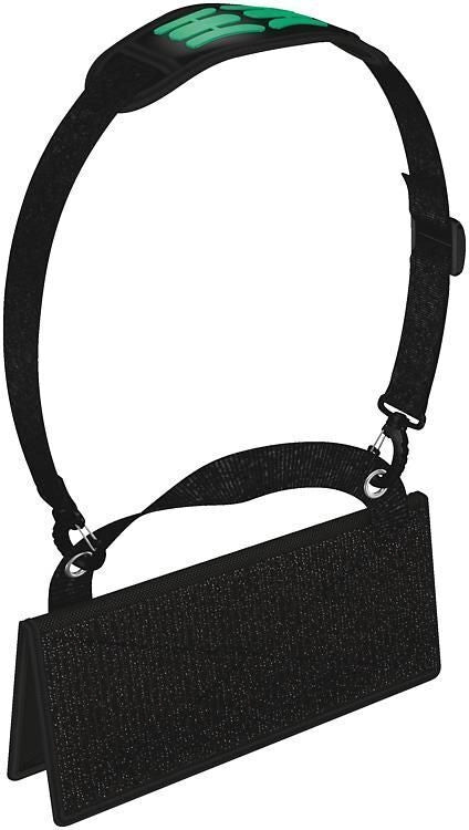 Wera 05004350001 2go Portautensili Super Leggero con Tracolla Regolabile e Sistema di Chiusura a Strappo colore Nero