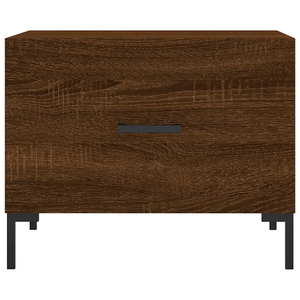 Tavolino da salotto | Tavolino da caff¨¨ | Tavolino da Soggiorno Rovere Marrone 50x50x40cm Legno Multistrato