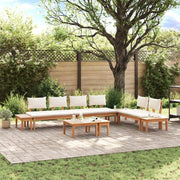 Set Divano da Giardino 5 pcs Marrone e Crema 3356870