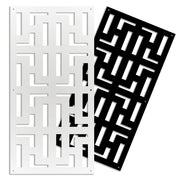NO WAY - Pannello in PVC traforato - Parasole Misura: 73x148 cm, Colore: nero