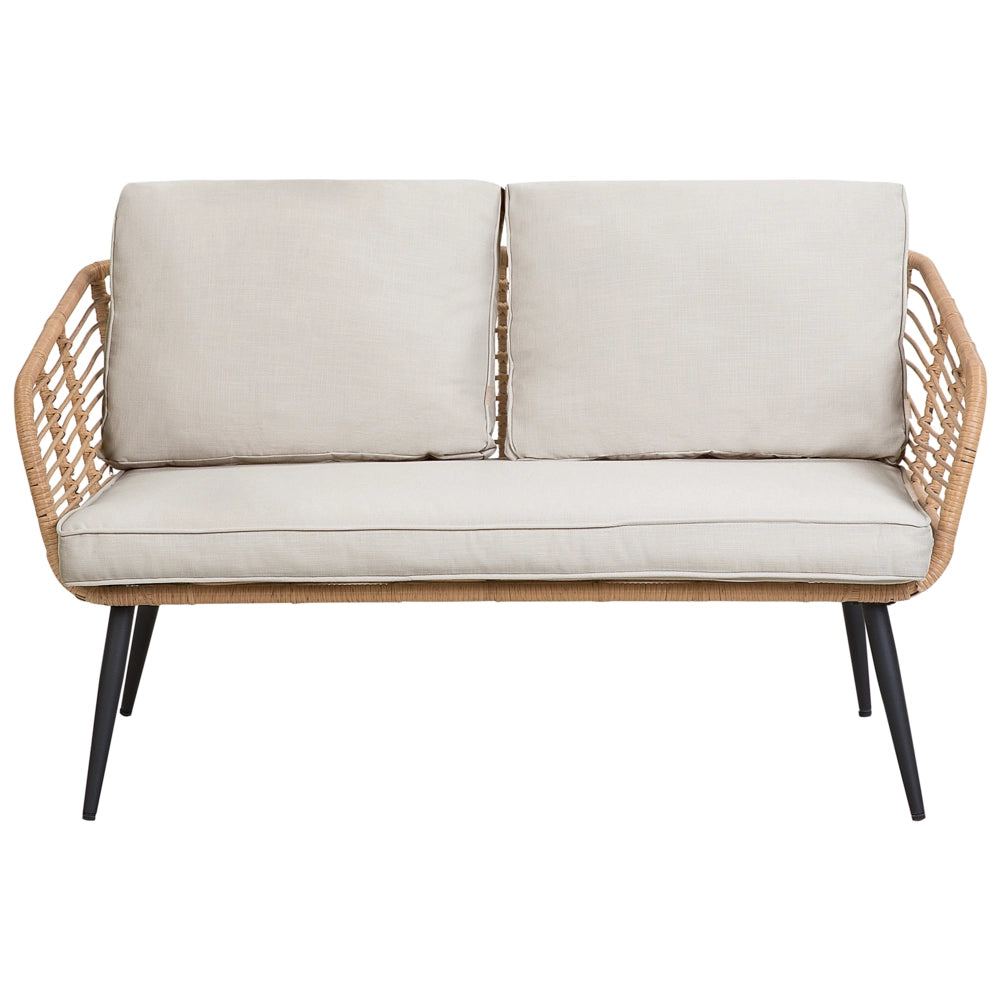Set di copricuscini per esterni per sedili e schienali Beige UV resistente stile minimalista