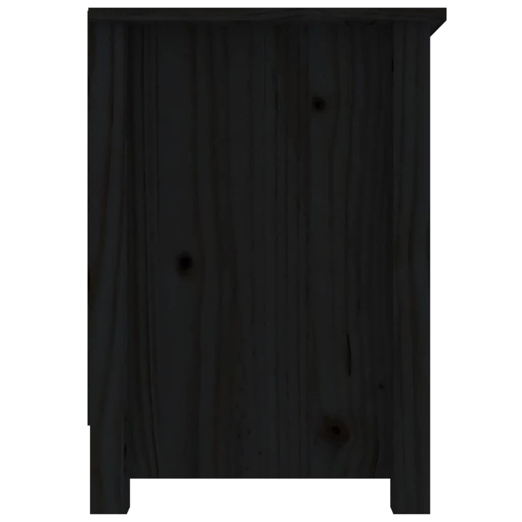 Mobile TV multimediale scaffale TV credenza mobile TV sala da pranzo soggiorno camera da letto 103 x 36,5 x 52 cm legno di pino massiccio nero 02_0025637