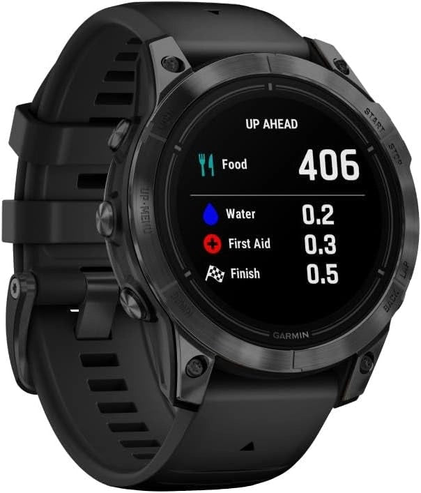 Garmin epix Pro Gen 2 51mm, Smartwatch, Display AMOLED 1,4", Touchscreen, Torcia LED, Cardio 5th Gen, +30 Sport, GNSS multi-band, Mappe, Autonomia 31 giorni,Slate & Black