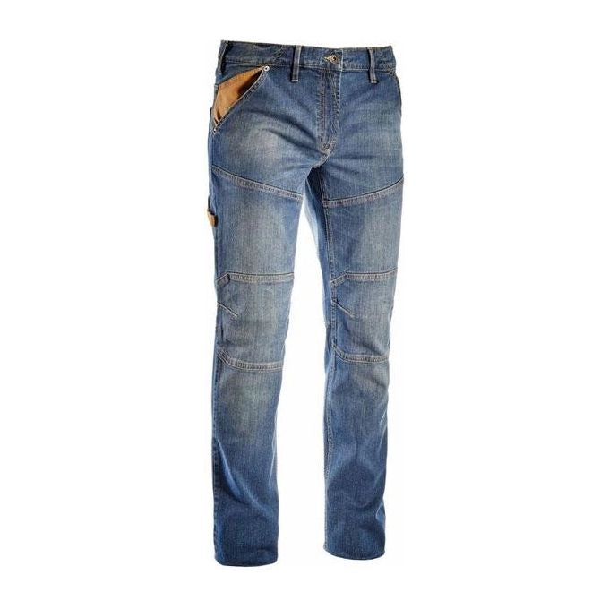 Utility Diadora 170752C62070 Stone Plus Pantalone da Lavoro Denim Elasticizzato Stone Washed colore Blu