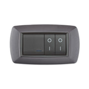 PLACCA LIFE LIVING PLAST GRIGIO CHIARO VULCAN 4P