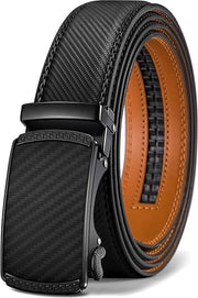 Cinturone in pelle - Cinturone per uomo - Cinturone in pelle autoregolante - Cinturone multifunzionale con chiusura automatica - Cinturone di alta qualità e semplice - Regalo - 120 cm