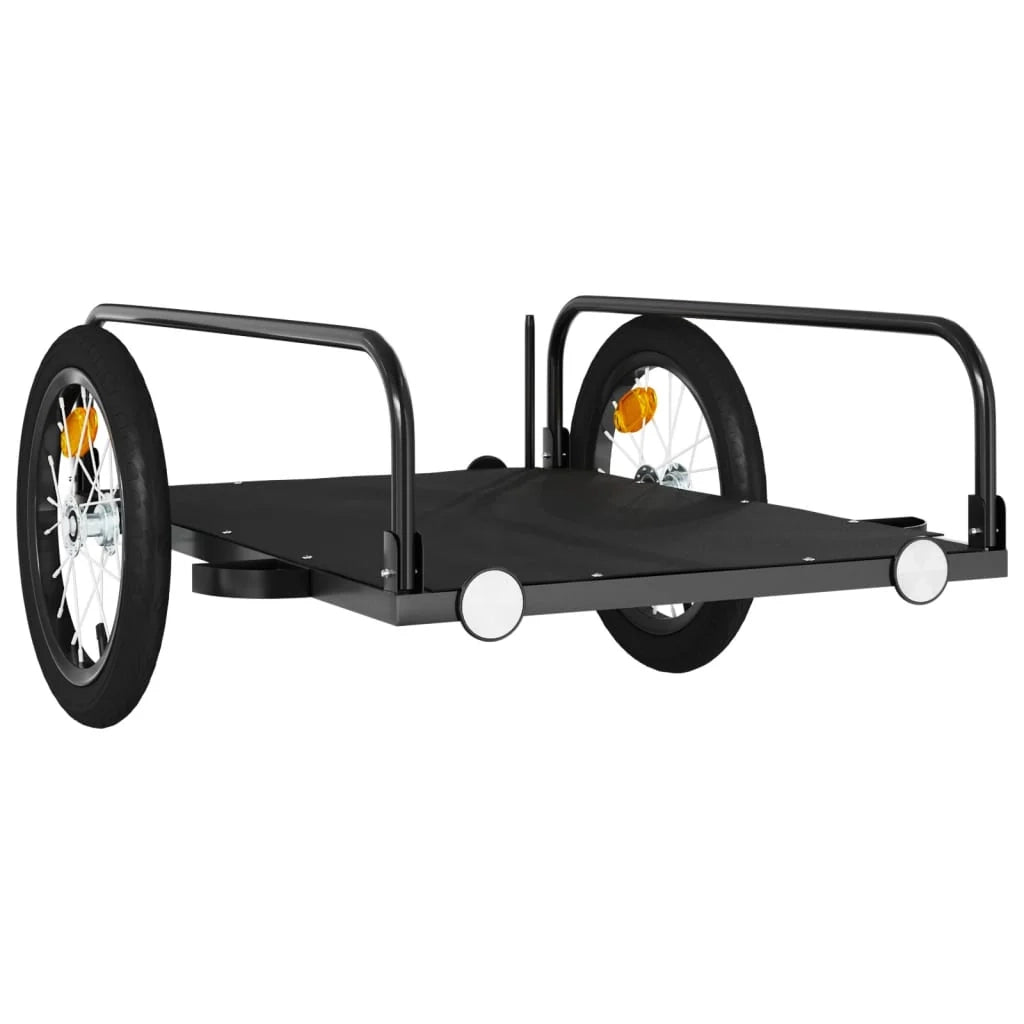 Rimorchio/carrello per il trasporto di biciclette 126 x 63 x 34 cm ferro nero 02_0044061