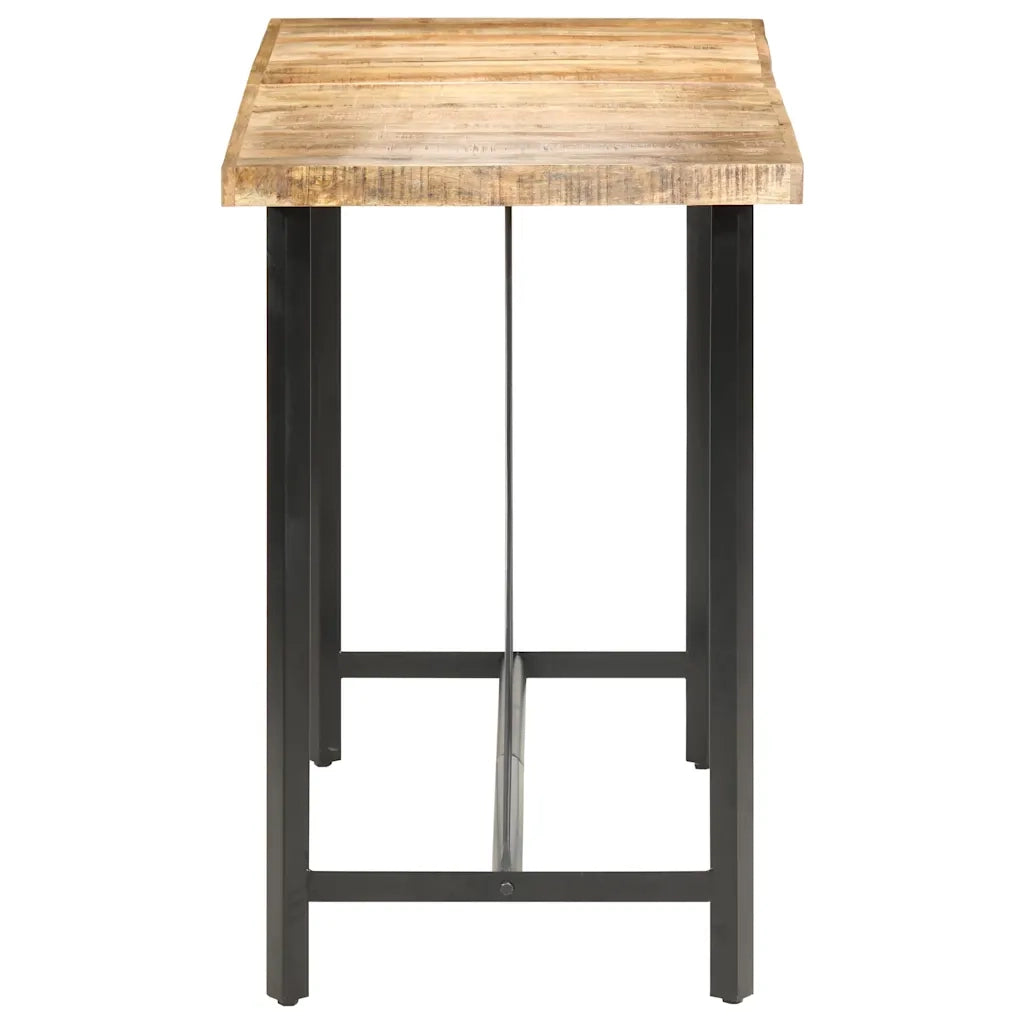 Tavolo da Bar 180x70x107 cm in Legno Ruvido di Mango