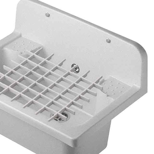 PILOZZO MAXI da muro in PP - Dim: 55 X 37 cm - Completo di GRIGLIA - CR - Colore: MARMO BIANCO