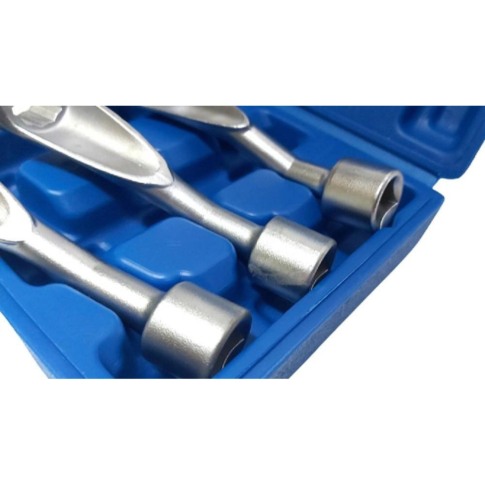 Trade Shop - Set 3 Chiavi Aperte Per Raccordi Carburatori Iniettori 1/2" 14 17 19mm Fs-15663 -