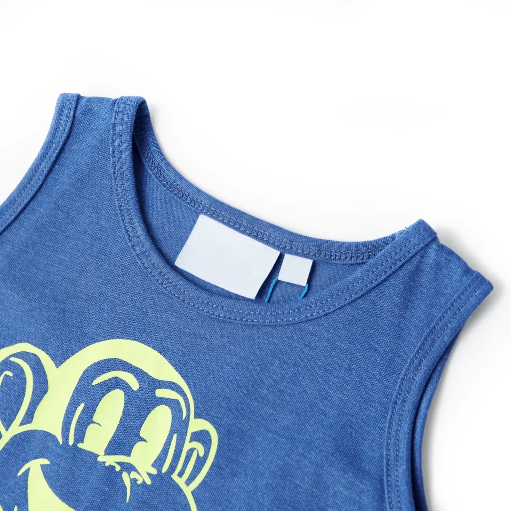 Canotta da Bambino Blu MÃ©lange 128cod mxl 85900