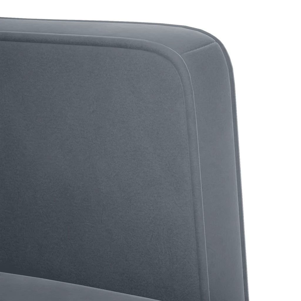 vidaXL Divano Divanetto Grigio Scuro 111 cm in Velluto