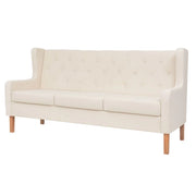 Set divano 3 pezzi in tessuto bianco crema 02_0019076