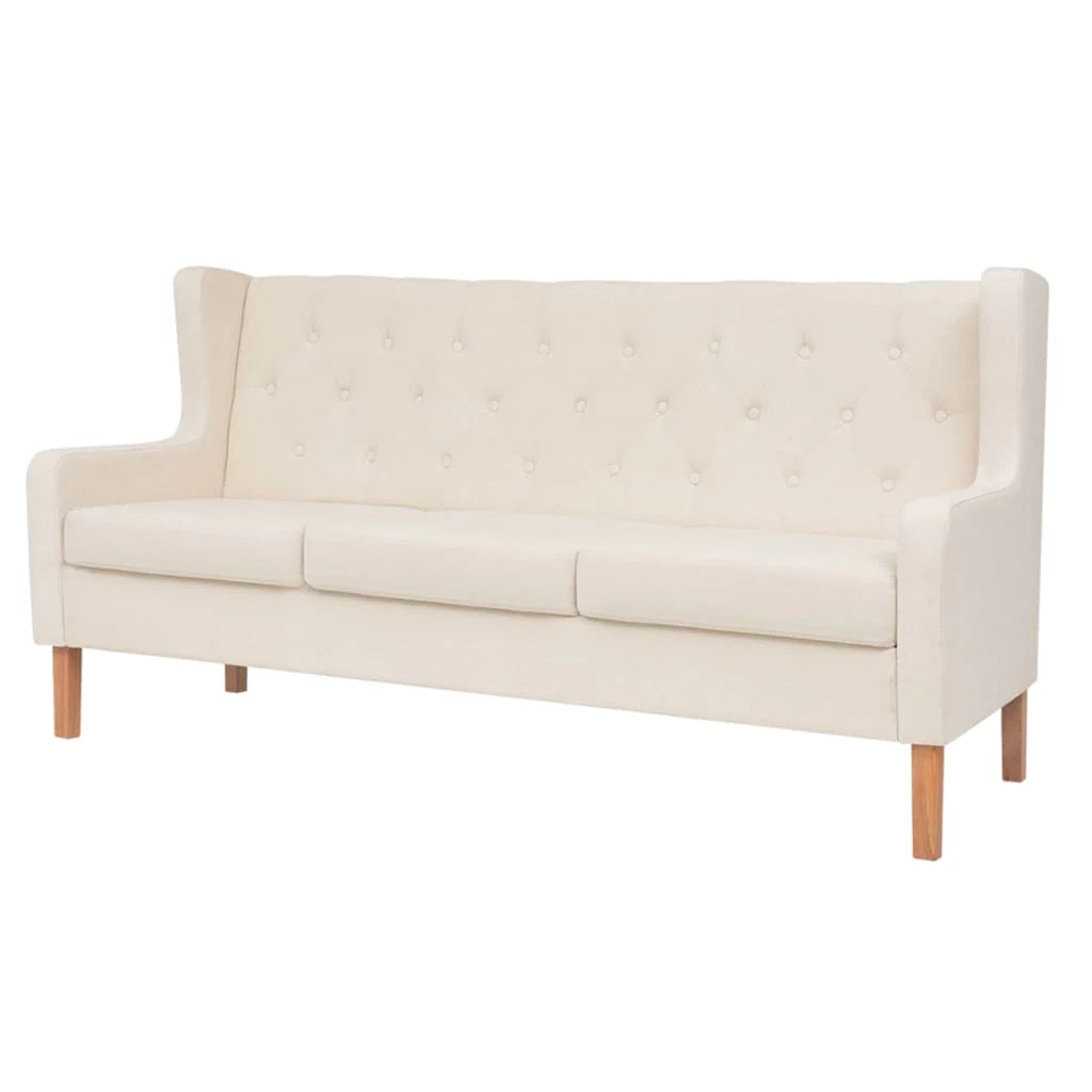 Set divano 3 pezzi in tessuto bianco crema 02_0019076