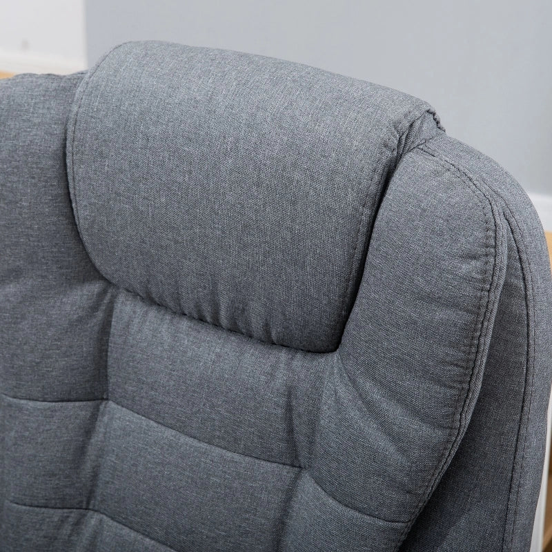 SEDIA Ufficio ergonomica massaggiante 68x72x110-120 cm Grigio scuro