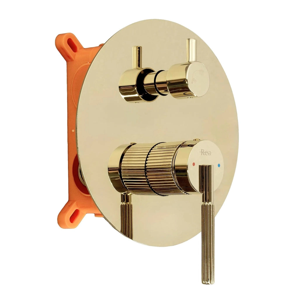 Set Doccia Da Incasso Rea Argon Gold + Box