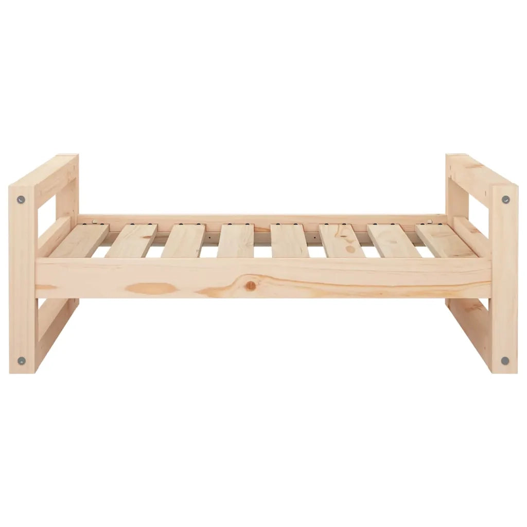 Cuccia per Cani 75,5x55,5x28 cm in Legno Massello di Pino