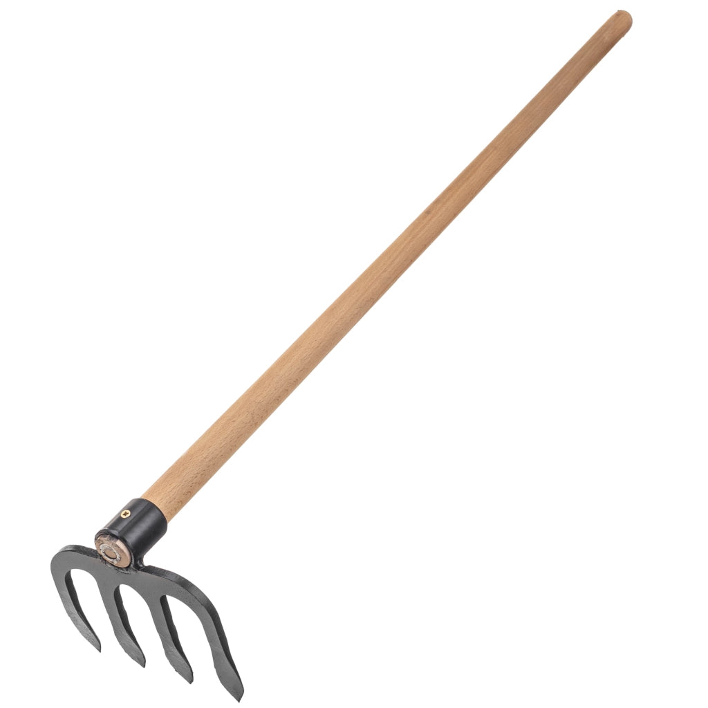 Zappa da giardino forgiata KADAX da 17 cm per diserbo con manico in acciaio di alta qualità