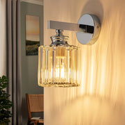 ZMH Lampada da Parete Moderna in Cristallo E27 da Interno per Comodino Corridoio Scala Camera da Letto Senza Lampadina