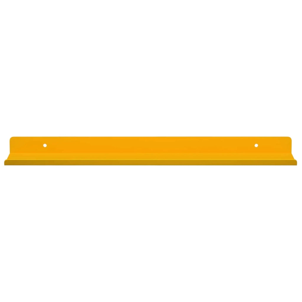 Mensola sospesa 2 pcs Giallo senape 40 x 8,5 x 2,5 cm Acciaio